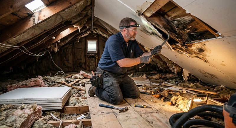 Water Damage Ceiling Repair in Houston, TX